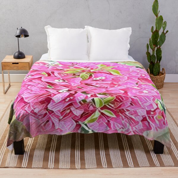Item preview, Abstract Impressionist Pink Bougainvillea Digital Illustration designed and sold by BalkanBloom.