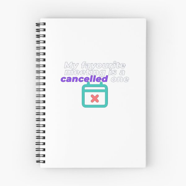 Item preview, My Favourite Meeting Is A Cancelled One | Funny Workplace Humour T-Shirt designed and sold by NeuroShirts.