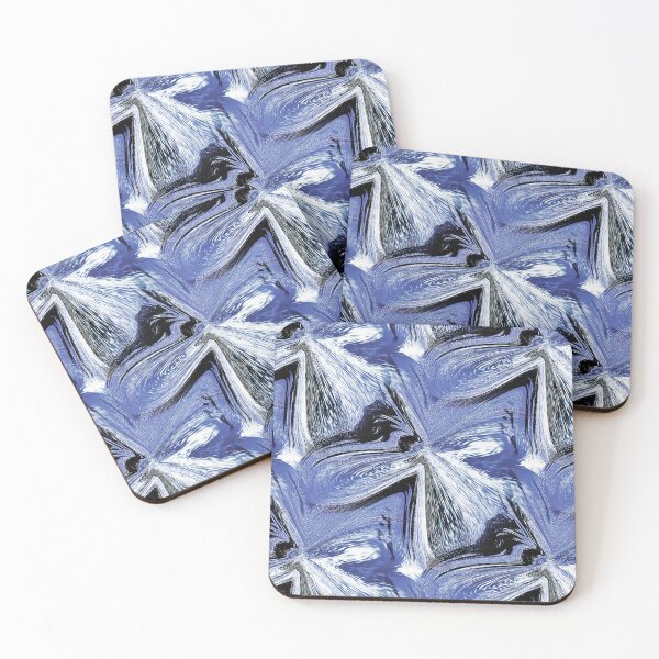 Item preview, Abstract Marble Butterflies in Blue designed and sold by Artistestella.