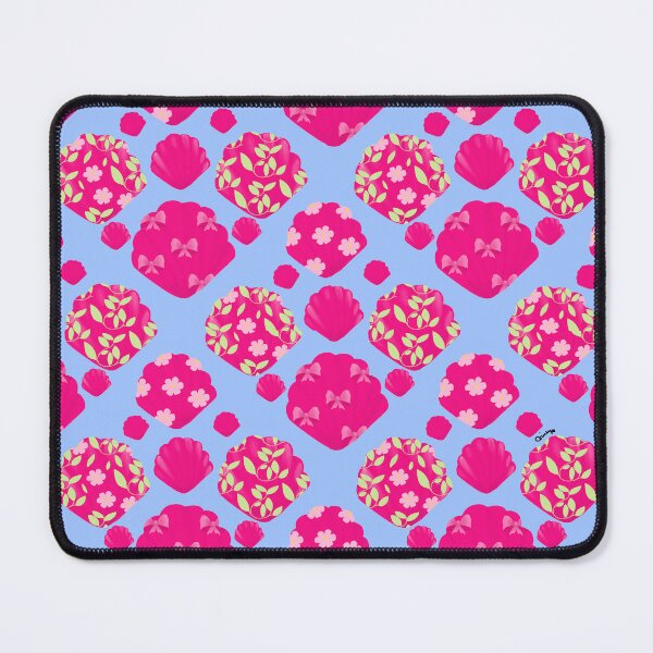 Item preview, Pink Coastal Seashell Pattern Periwinkle Blue designed and sold by giulyz.