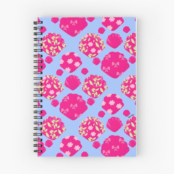 Item preview, Pink Coastal Seashell Pattern Periwinkle Blue designed and sold by giulyz.