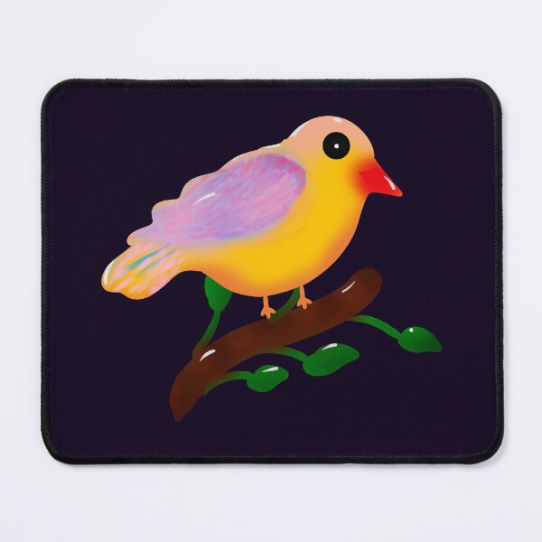Item preview, Cute Colorful Bird on Branch | Hand Drawn Songbird Illustration | Whimsical Nature Art designed and sold by HopeAndHustle.