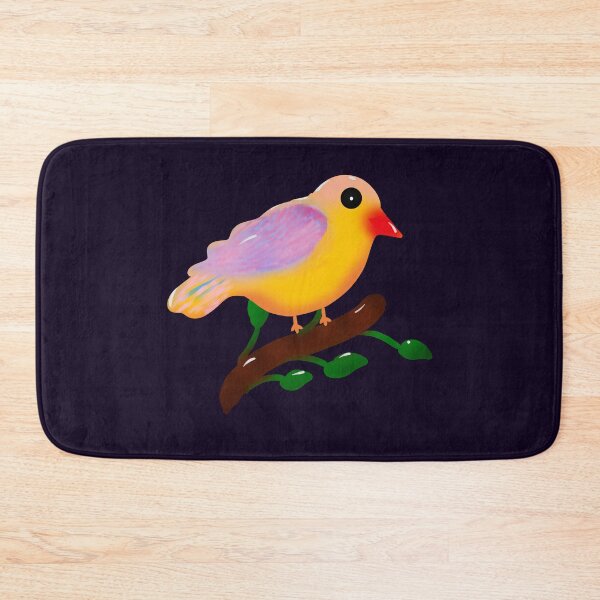 Item preview, Cute Colorful Bird on Branch | Hand Drawn Songbird Illustration | Whimsical Nature Art designed and sold by HopeAndHustle.