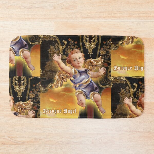 Item preview, Baroque (Rococo) Romantic Cherub Angel on Golden Clouds (By ACCI)  designed and sold by VanyssaGraphics.