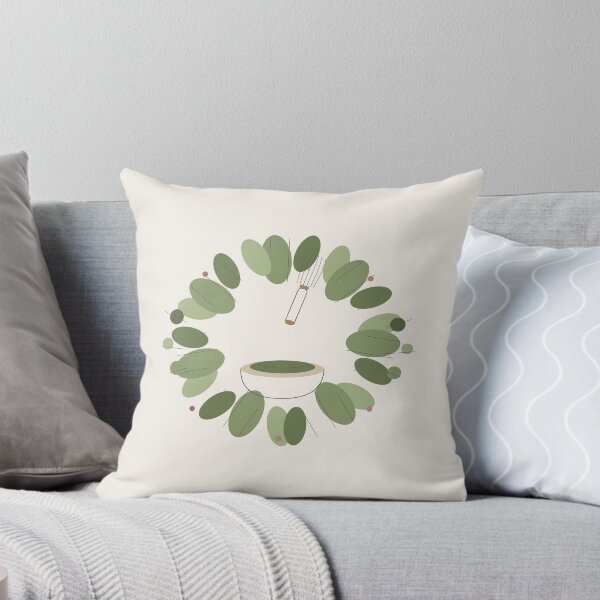 Item preview, Minimalist Matcha Tea Whisk Eucalyptus Wreath designed and sold by MatchaKoalaClub.