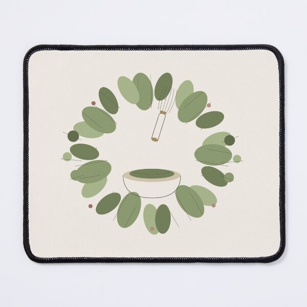 Item preview, Minimalist Matcha Tea Whisk Eucalyptus Wreath designed and sold by MatchaKoalaClub.