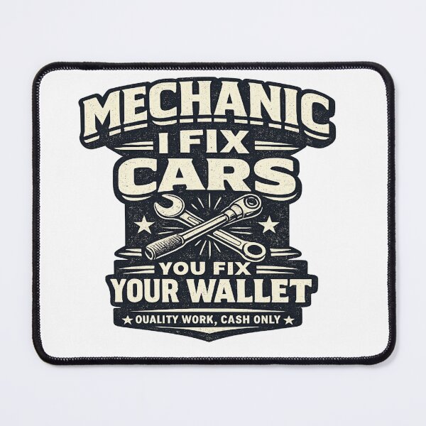 Item preview, Mechanic I Fix Cars You Fix Your Wallet – Vintage Auto Repair T-Shirt designed and sold by D.Shop.
