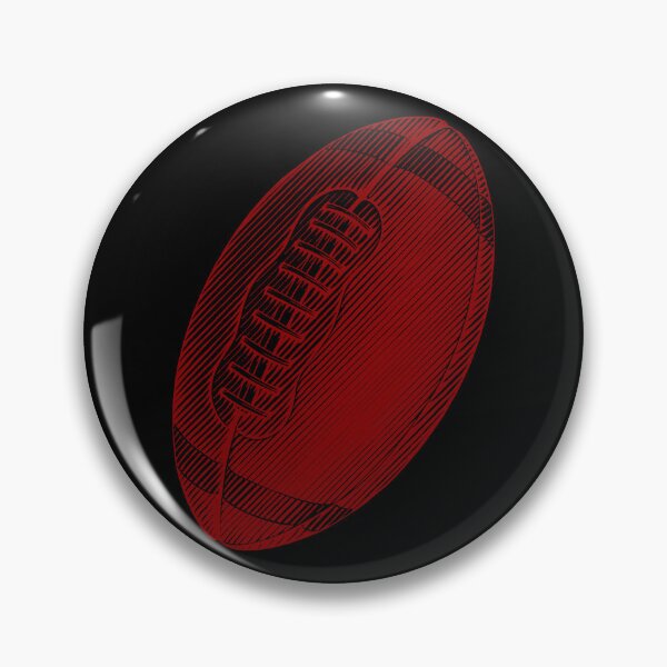 Item preview, Vintage Dark Red American Football Line Art designed and sold by pattern-archive.
