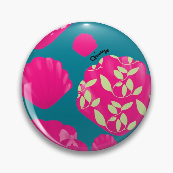 Item preview,  Coastal Pink Seashell Dopamine Blue Pattern designed and sold by giulyz.