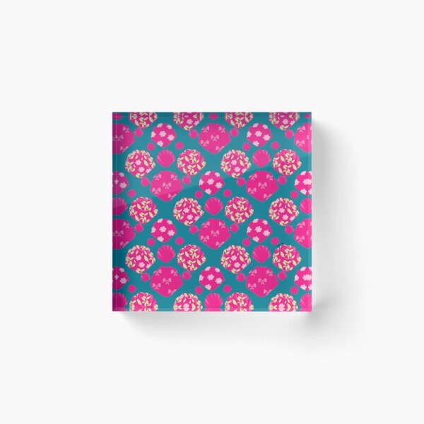 Item preview,  Coastal Pink Seashell Dopamine Blue Pattern designed and sold by giulyz.