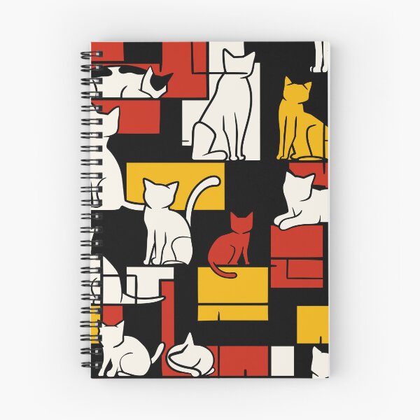 Item preview, Abstract Bauhaus Style Geometric Cat Pattern designed and sold by FaizArtShop.