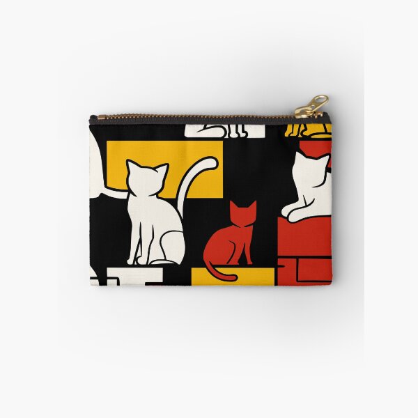 Item preview, Abstract Bauhaus Style Geometric Cat Pattern designed and sold by FaizArtShop.