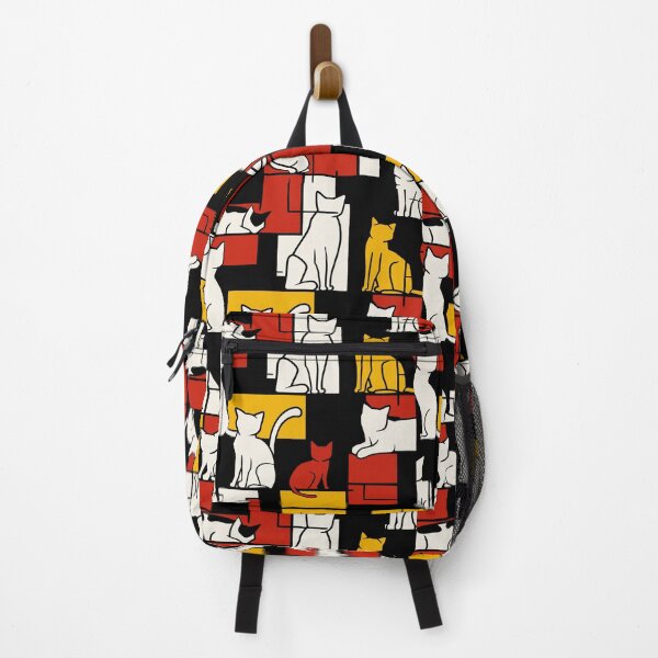 Item preview, Abstract Bauhaus Style Geometric Cat Pattern designed and sold by FaizArtShop.