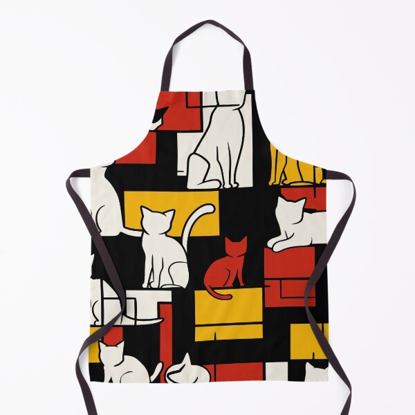 Item preview, Abstract Bauhaus Style Geometric Cat Pattern designed and sold by FaizArtShop.