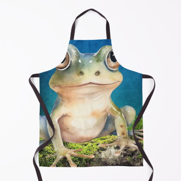 Item preview, Big-Eyed Frog on Moss designed and sold by InkandWonder8.