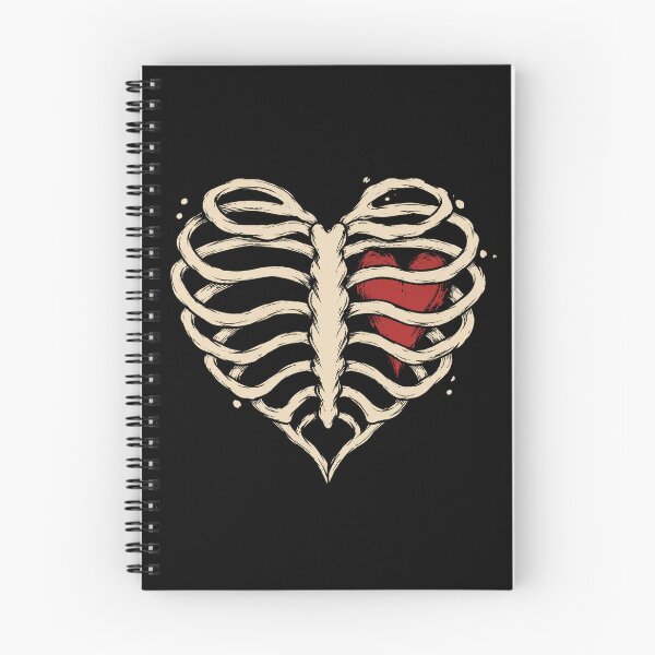 Item preview, Ribcage Heart Skeleton Gothic Love designed and sold by 0606PM.