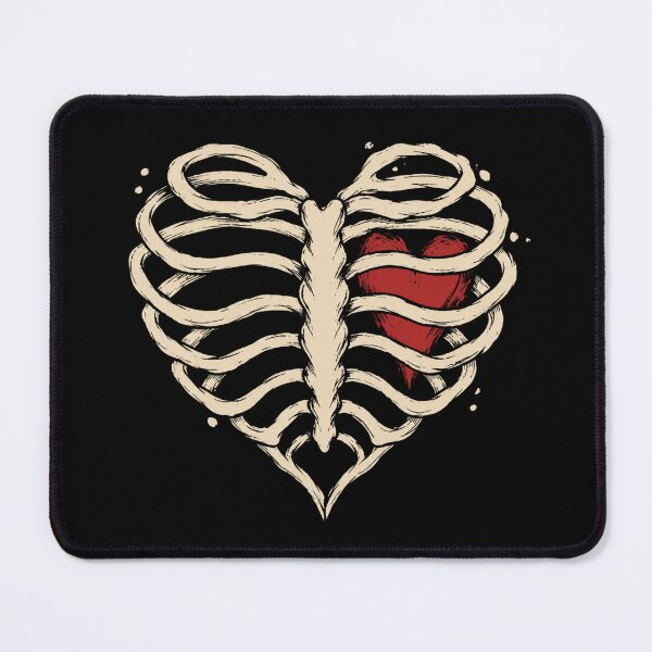 Item preview, Ribcage Heart Skeleton Gothic Love designed and sold by 0606PM.