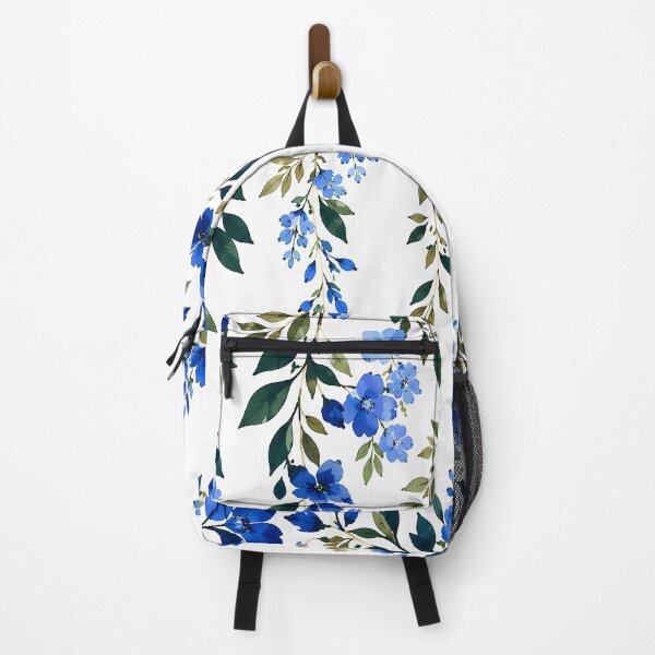 Item preview, Blue Watercolor Floral Vine Botanical Pattern Design designed and sold by Genesis-Ink.