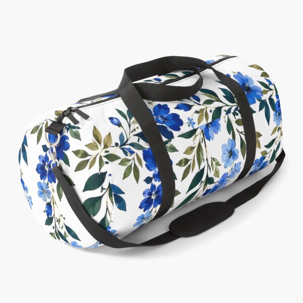 Item preview, Blue Watercolor Floral Vine Botanical Pattern Design designed and sold by Genesis-Ink.
