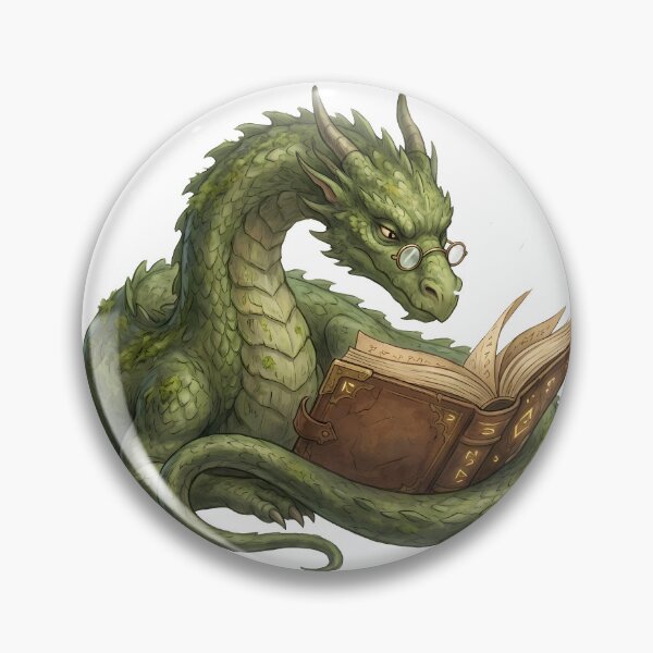 Item preview, Reading Dragon Fantasy Spellbook Bookworm Geeky  Nerd Art Main Tag: fantasy dragon designed and sold by WorldShop17.
