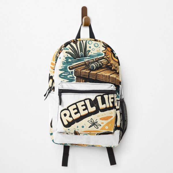 Item preview, Reel Life Can Wait I'm Out Here Chillin Funny Fishing Puffer Fish T-Shirt | Cute Fisherman Gift designed and sold by Rx Graphic Studio.