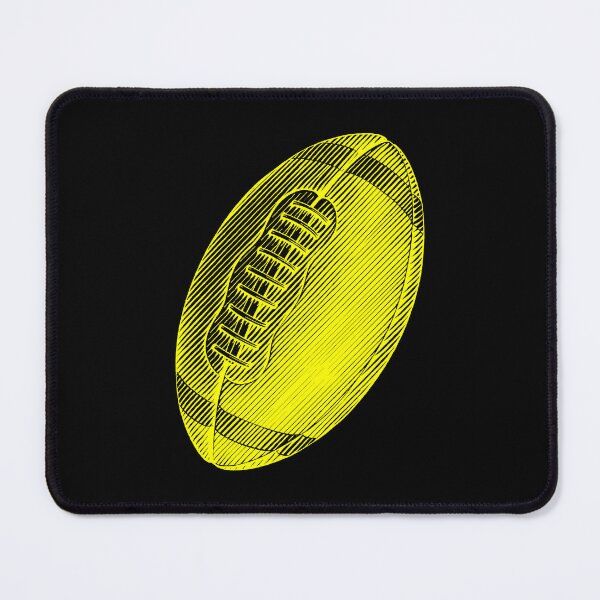 Item preview, Vintage Yellow American Football Line Art designed and sold by pattern-archive.