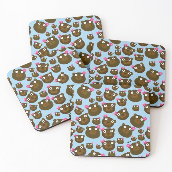 Item preview,  Cute Kawaii Teddy Bears dopamine blue Pattern  designed and sold by giulyz.