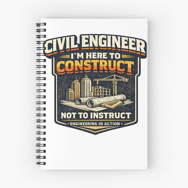 Item preview, Civil Engineer I'm Here to Construct Not to Instruct Vintage Construction T-Shirt designed and sold by D.Shop.