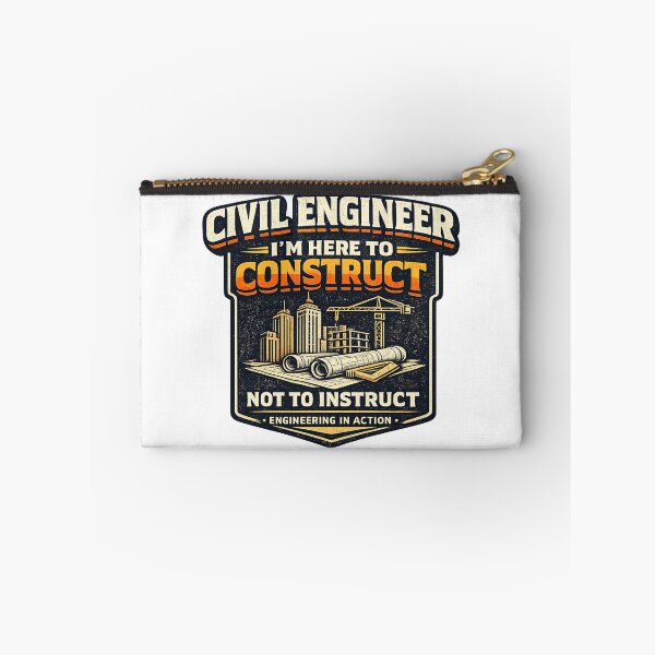 Item preview, Civil Engineer I'm Here to Construct Not to Instruct Vintage Construction T-Shirt designed and sold by D.Shop.