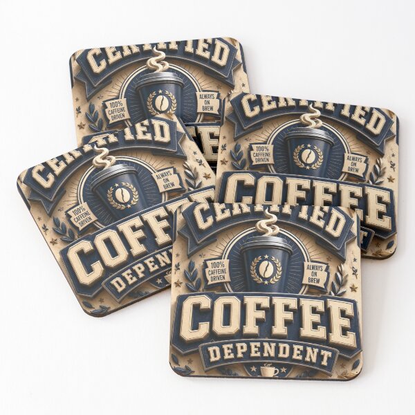 Item preview, Certified Coffee Dependent / #coffeelover designed and sold by mo-carnival.
