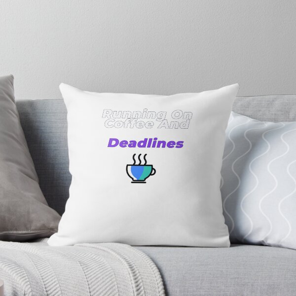 Item preview, Running On Coffee And Deadlines | Funny Office Worker T-Shirt designed and sold by NeuroShirts.
