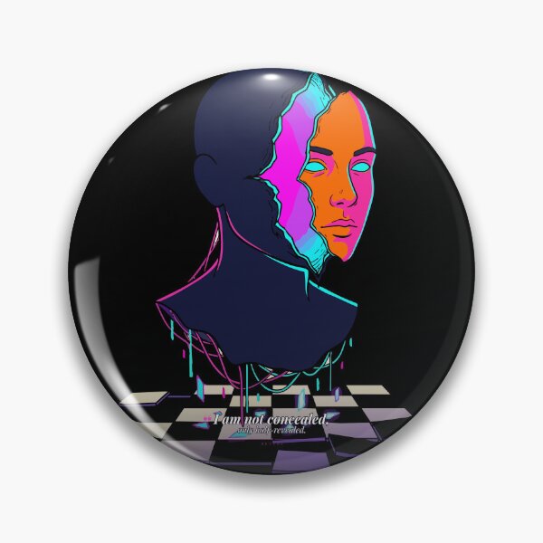 Item preview, Reveal - Split Mask Neon Surreal Portrait Art designed and sold by AvalonMoss.