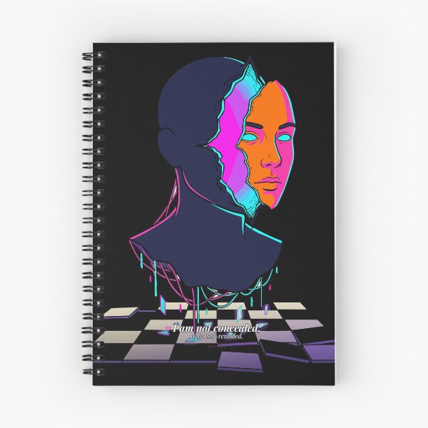 Item preview, Reveal - Split Mask Neon Surreal Portrait Art designed and sold by AvalonMoss.