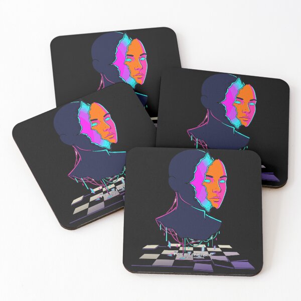 Item preview, Reveal - Split Mask Neon Surreal Portrait Art designed and sold by AvalonMoss.