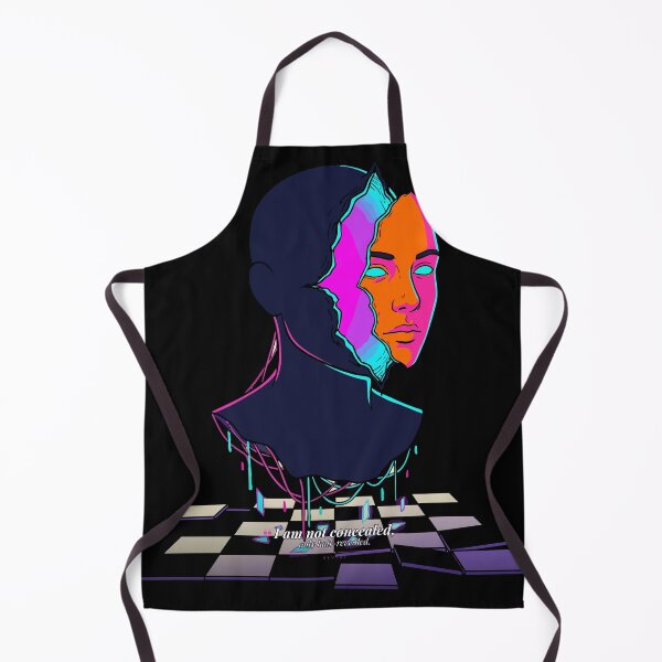 Item preview, Reveal - Split Mask Neon Surreal Portrait Art designed and sold by AvalonMoss.