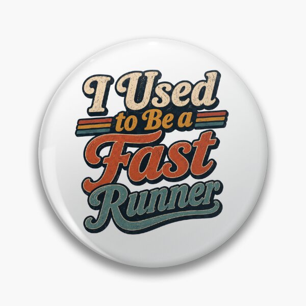 Item preview, I Used to Be a Fast Runner Retro Quote designed and sold by madebysiwa.