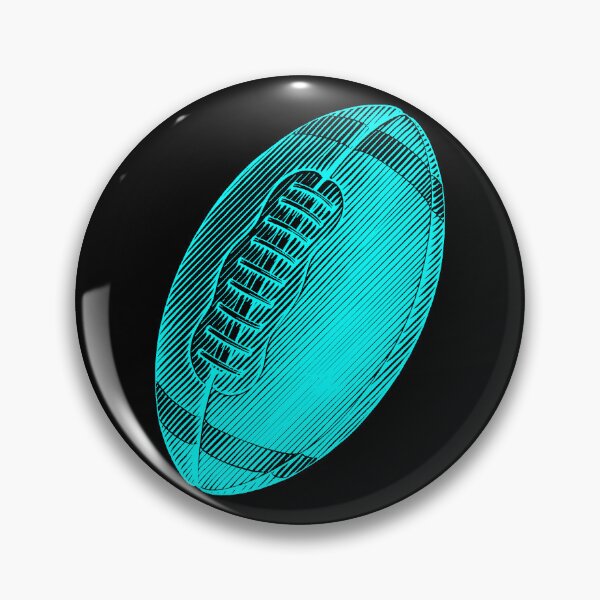 Item preview, Dibujo lineal de fútbol americano cian vintage designed and sold by pattern-archive.