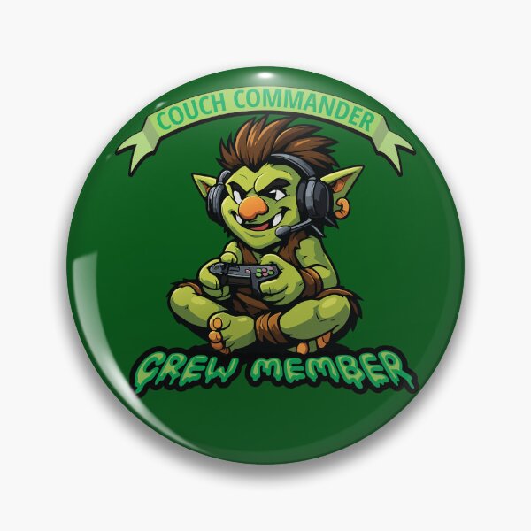 Item preview, Gamer Gremlin Illustration "Couch Commander, Crew Member"  designed and sold by Art-Horizon.