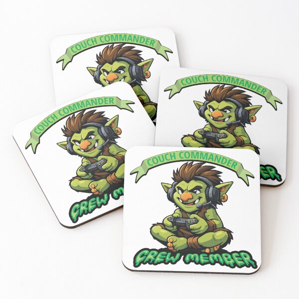 Item preview, Gamer Gremlin Illustration "Couch Commander, Crew Member" designed and sold by Art-Horizon.