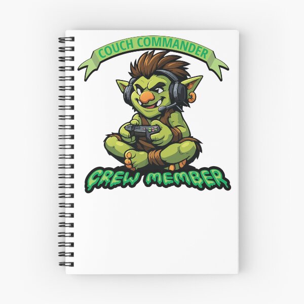 Item preview, Gamer Gremlin Illustration "Couch Commander, Crew Member" designed and sold by Art-Horizon.