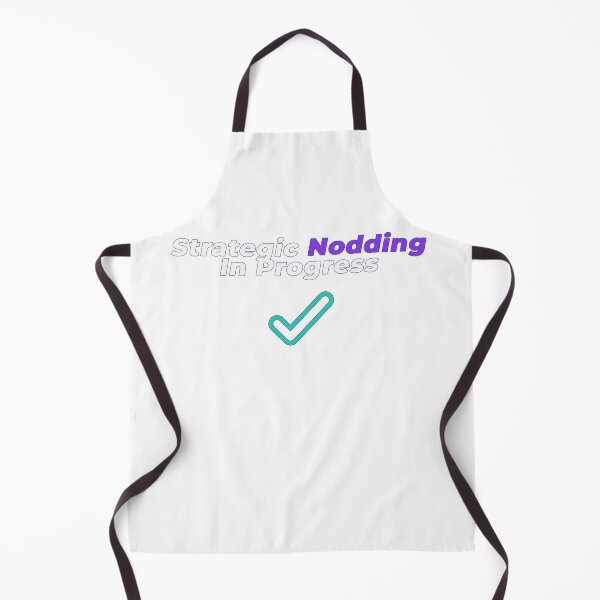 Item preview, Strategic Nodding In Progress | Funny Meeting Humour Design designed and sold by NeuroShirts.