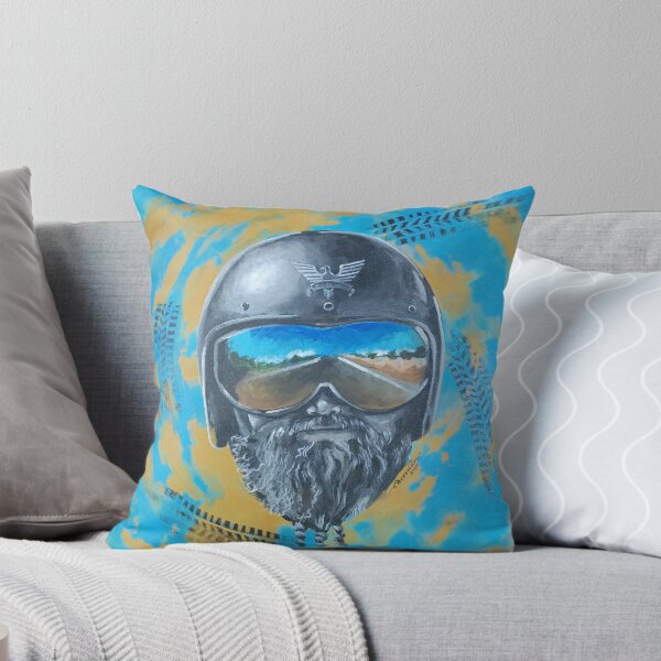 Item preview, Biker Helmet Wall Art | Motorcycle Rider Acrylic Painting | Road Trip Abstract Art | Freedom & Adventure Artwork designed and sold by HerendraSwarup.