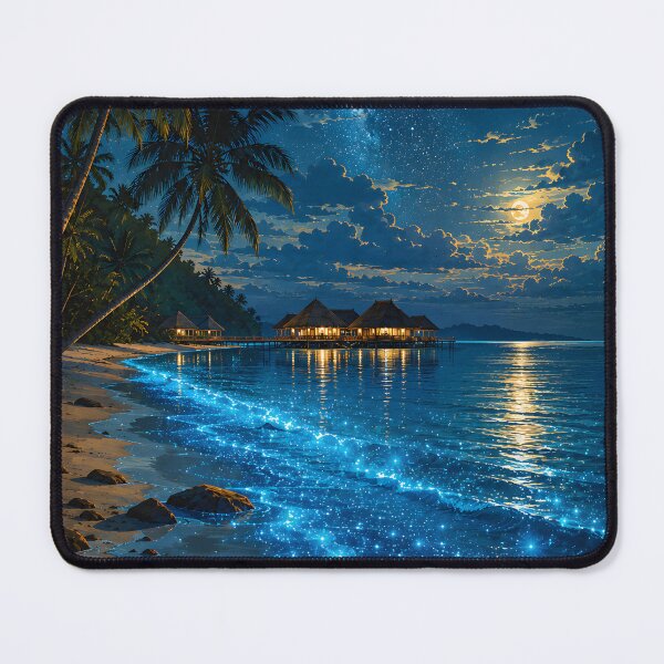 Item preview, Sea of Stars Maldives Vintage Travel Poster | Vaadhoo Island Retro Wall Art designed and sold by bauschberts.