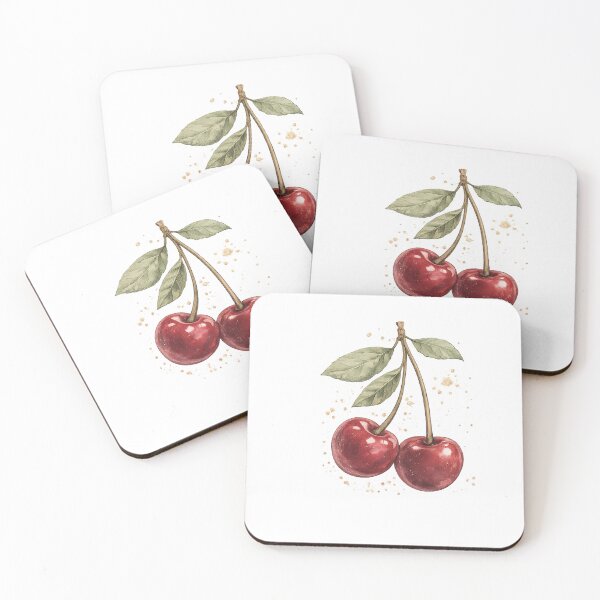 Item preview, Vintage Cherry Watercolor Botanical designed and sold by KM Design.