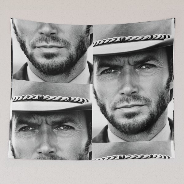 Item preview, Cinema - Emblematic Actor of Spaghetti Westerns, Virile and Authentic Portrait designed and sold by Beat-It.