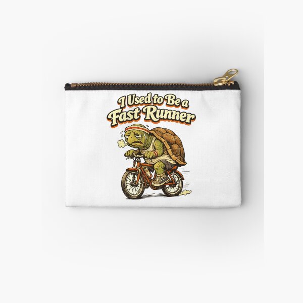 Item preview, I Used to Be a Fast Runner Funny Tortoise Cyclist designed and sold by madebysiwa.