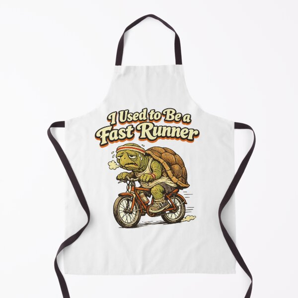 Item preview, I Used to Be a Fast Runner Funny Tortoise Cyclist designed and sold by madebysiwa.