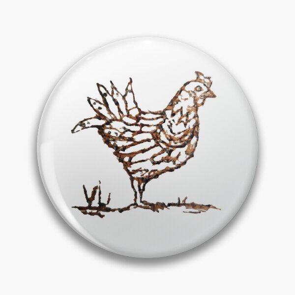 Item preview, Chicken image burnt into oak  painted white designed and sold by Finds designs .