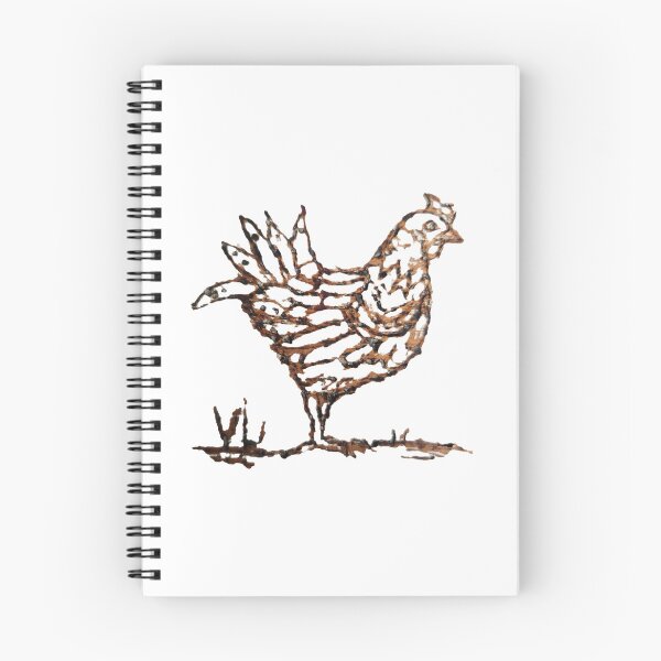 Item preview, Chicken image burnt into oak  painted white designed and sold by Finds designs .