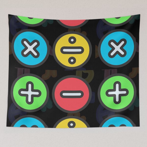 Item preview, Colorful Basic Math Symbols Illustration" designed and sold by DodoCraft3.
